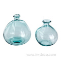 Recycled glass balloon vase tabletop glass vases